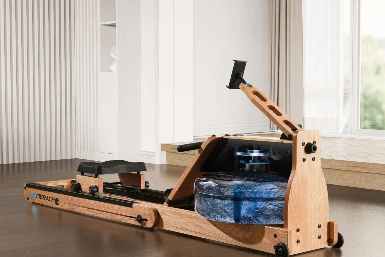 Merach 950 Dual resistance Wood Rower
